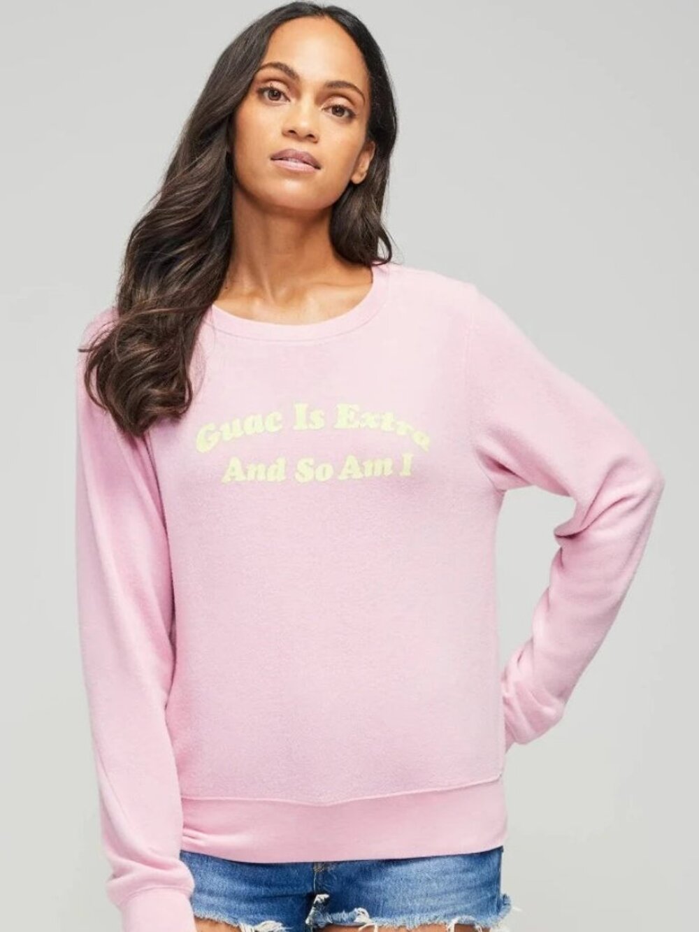 Wildfox Guac is Extra Baggy Beach Jumper Sweatshirt NWT Size Large